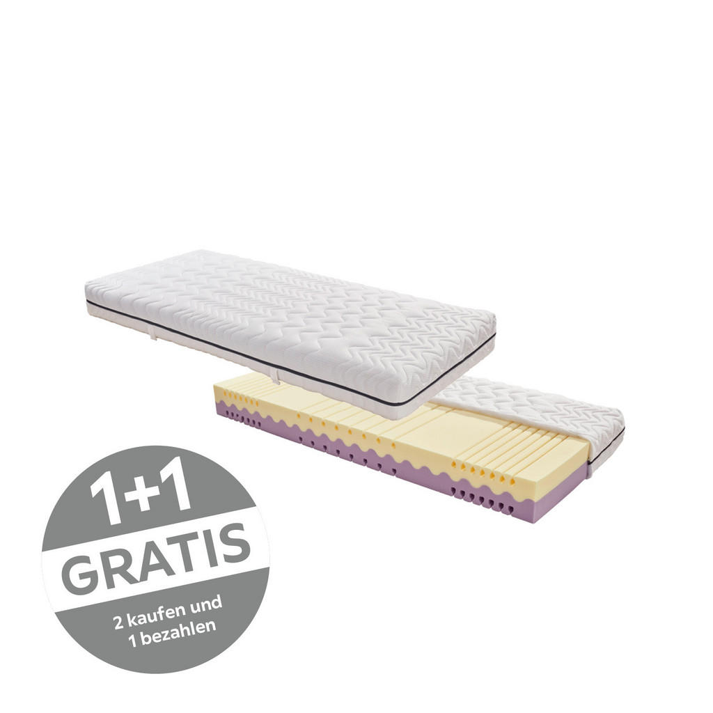 Kaltschaummatratze Two-In-One 90x200cm Fest/Mittelfest