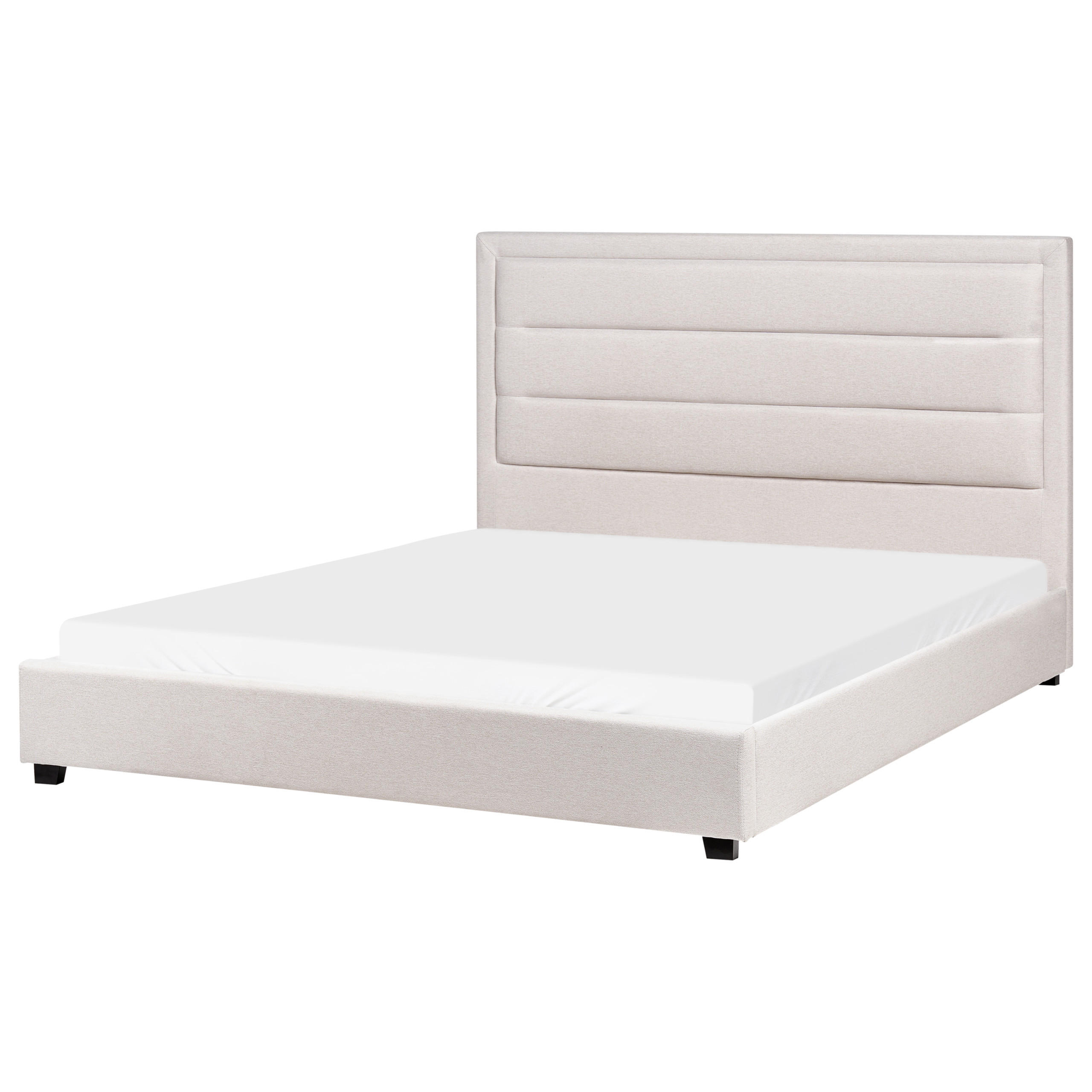 WASSERBETT 160/200 cm Hellbeige Rouen - Beige, Textil (160/200cm) - Beliani