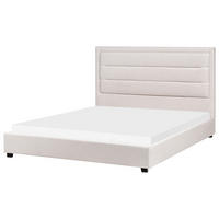 WASSERBETT 160/200 cm Hellbeige Rouen - Beige, Textil (160/200cm) - Beliani