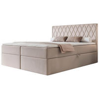 BOXBETT Carenzo Greige, Velours, 140x200 cm - Taupe/Goldfarben, Textil (140/200cm) - Selsey