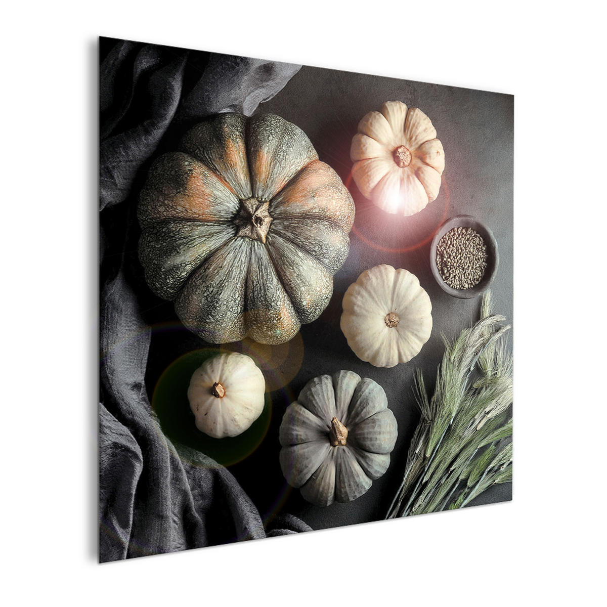 GLASBILD 30x30 cm Küche grau - Anthrazit, Glas (30/30cm) - artissimo