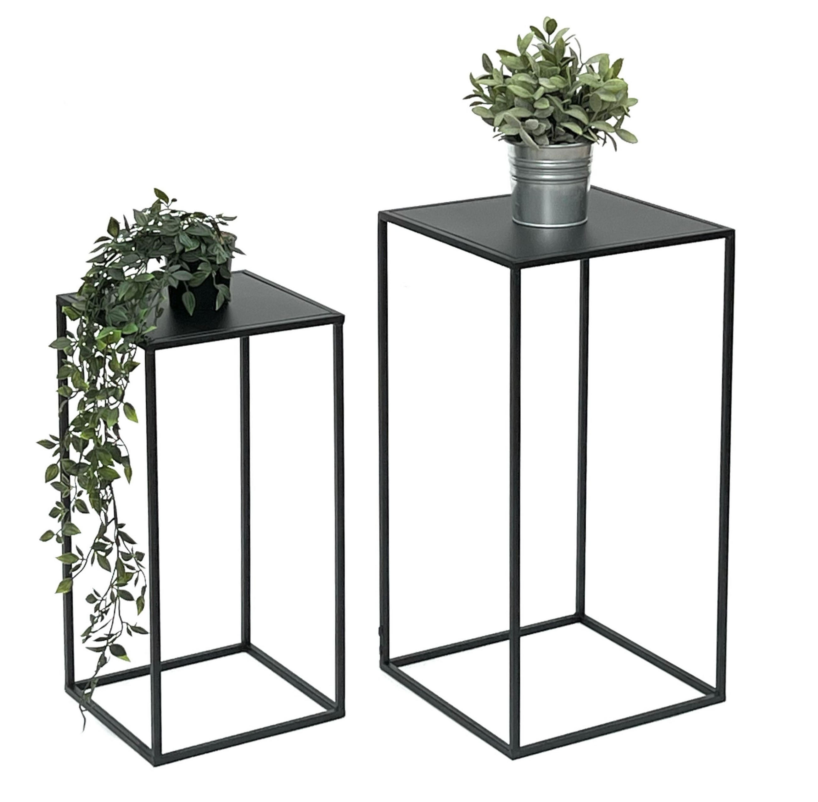 DanDiBo Blumenhocker Schwarz 32x60x32 cm