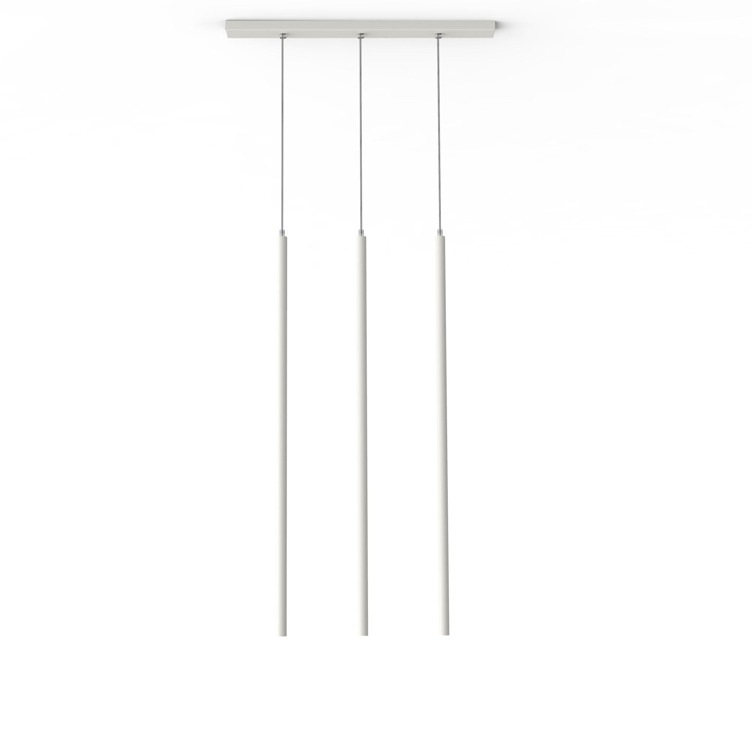 LED-HÄNGELEUCHTE - Weiß, Metall (6/70/100cm) - Lumicom