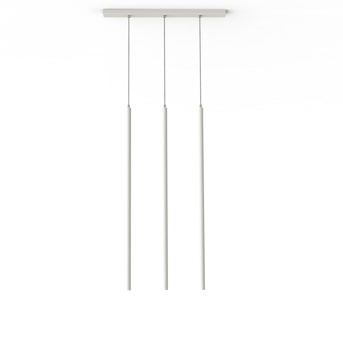 LED-HÄNGELEUCHTE - Weiß, Metall (6/70/100cm) - Lumicom