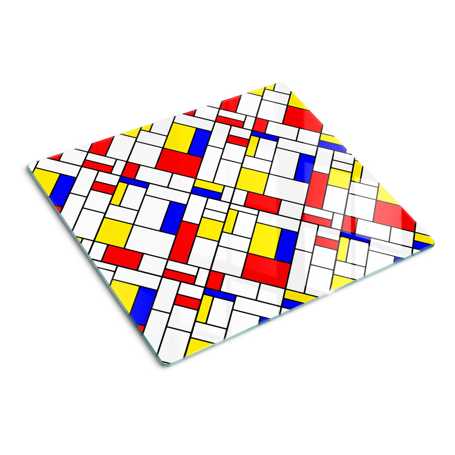 GLASPLATTE 60x52 cm Abstraktion - Multicolor, Glas (60/0.4/52cm) - TULUP