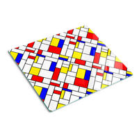 GLASPLATTE 60x52 cm Abstraktion - Multicolor, Glas (60/0.4/52cm) - TULUP