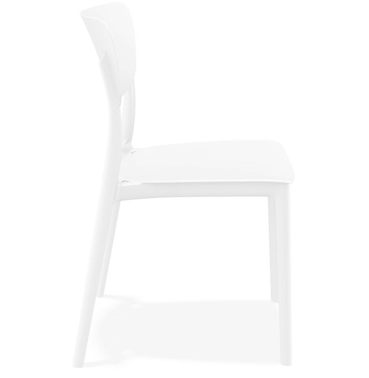 STUHL OMA Weiß - Weiß, Kunststoff (39/82/45cm) - Légia Home