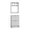 GARDEROBE Eliza Weiß 60 x 92 cm Set, 2 Teile - Weiß, Holzwerkstoff (60/92/24cm) - Vicco