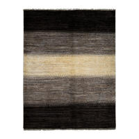 TEPPICH Gabbeh Sonnat Schwarz 196/152 cm Schurwolle - Schwarz, Textil (152/196cm) - Looma