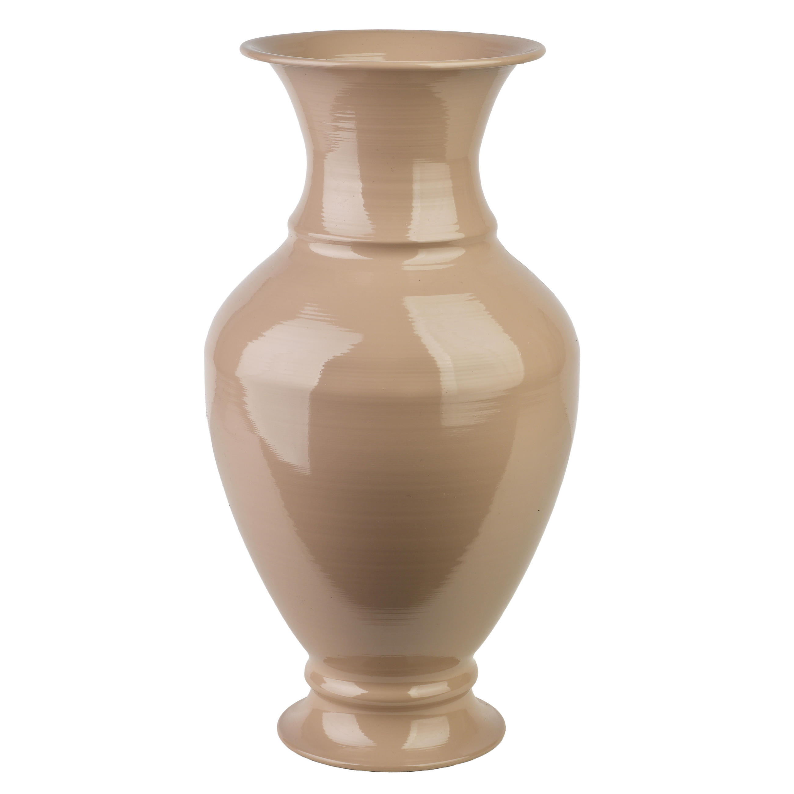 VASE Roger Beige 17/21,5/41cm Metall - Beige, Metall (41cm) - Mondex