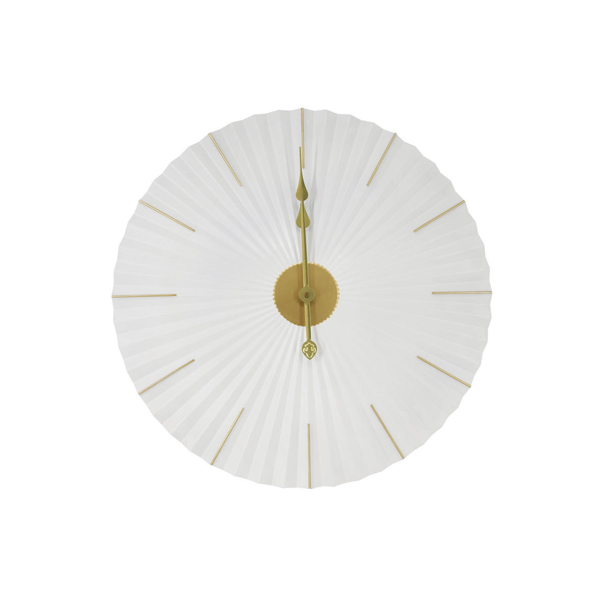 WANDUHR Origami - Goldfarben/Weiß, Metall (60/1/60cm) - Art for the Home