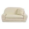 MINI-SOFA David - Ausklappbares Kindersofa aus Teddystoff in beige - Beige, Textil (78/45/104cm) - Fortisline