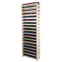 WEINREGAL VINOTECA FLEX PRO HxBxT 247x84x28cm 144 Flaschen auf 18 Ebenen Natur unbehandelt - Naturfarben, Holz (84/247/28cm) - PROREGAL