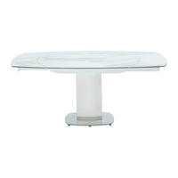 ESSTISCH - 4 Personen, 6 Personen - Glas, Keramik - Weiß - TALICIA - Weiß, Glas/Keramik (90/120/75cm) - Vente-Unique