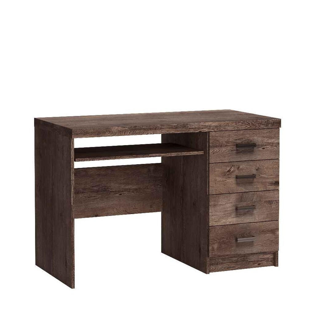 SCHREIBTISCH ZERI 120x60x81,5 cm Bürotisch Computertisch, Braun - Braun, Holzwerkstoff (60/120/81.5cm) - MASSENO