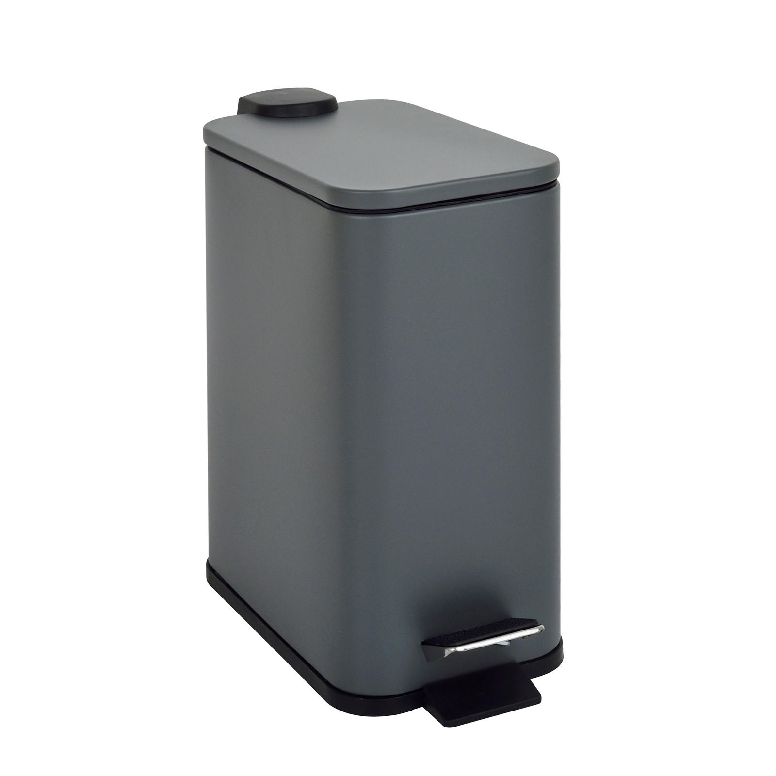 MÜLLEIMER ST5 5L Grau - Grau, Metall (14/28/29cm) - SVITA
