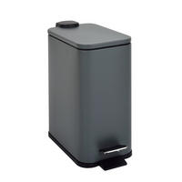 MÜLLEIMER ST5 5L Grau - Grau, Metall (14/28/29cm) - SVITA