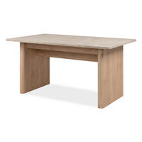 ESSTISCH Sandstein, Hickory Walnuss 160 - 200 cm, Küchentisch ausziehbar - Sandfarben/Walnussfarben, Holzwerkstoff/Metall (160/90/75cm) - Furn.Design