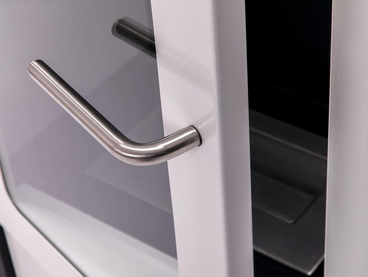 BIOETHANOL-OFEN Weiß inklusive 1.5 L-Tank und 3 kW Leistung - Weiß, Metall (53/93/32cm) - Purline