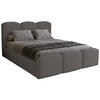 POLSTERBETT mit Bettkasten 160x200 Capri, Boucle, Grau - Grau, Holz/Textil (160/200cm) - Emporius