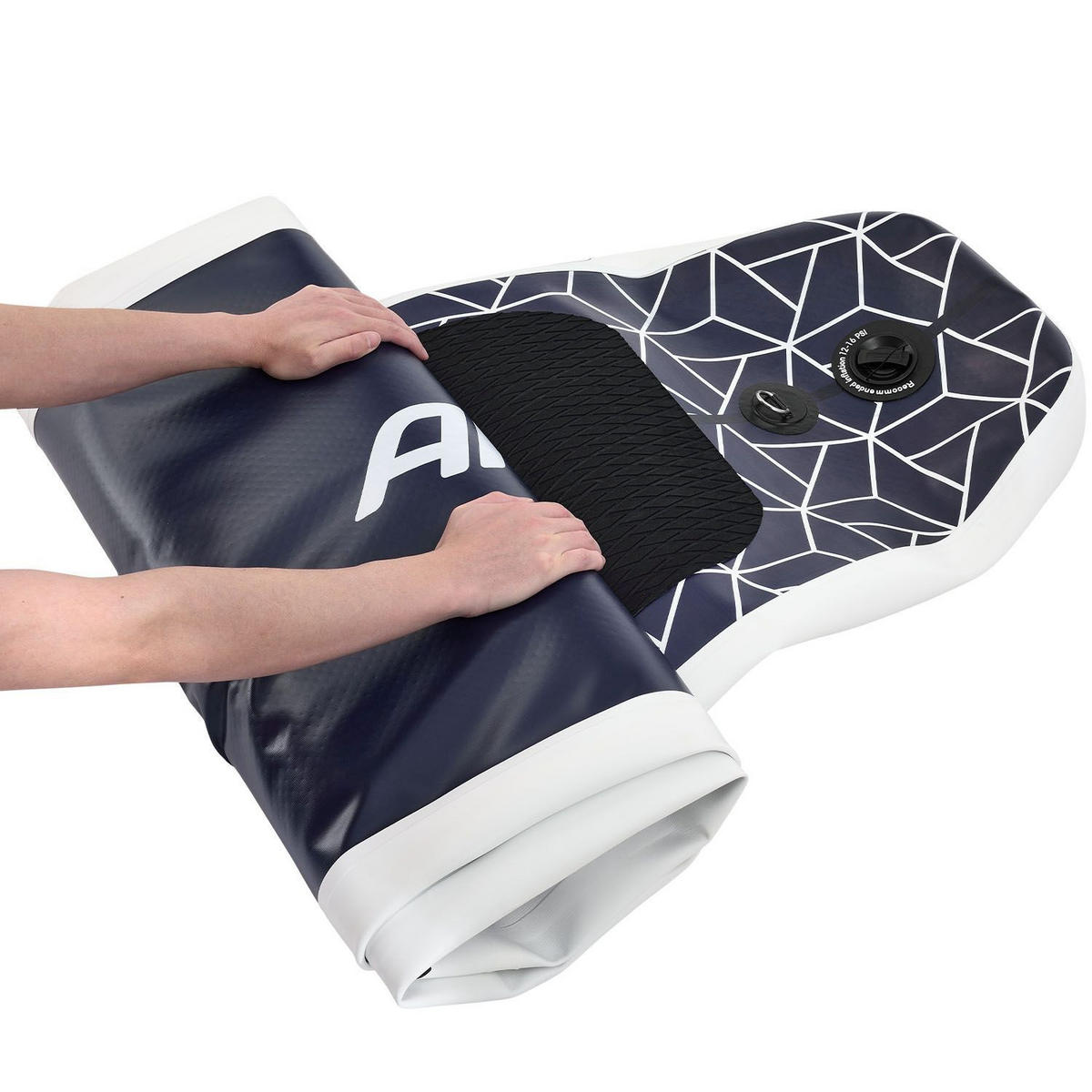 STAND UP Paddle Board Deep Ocean aufblasbar mit Tasche & Zubehör - Blau, Kunststoff (320/76.5/15cm) - Artsport