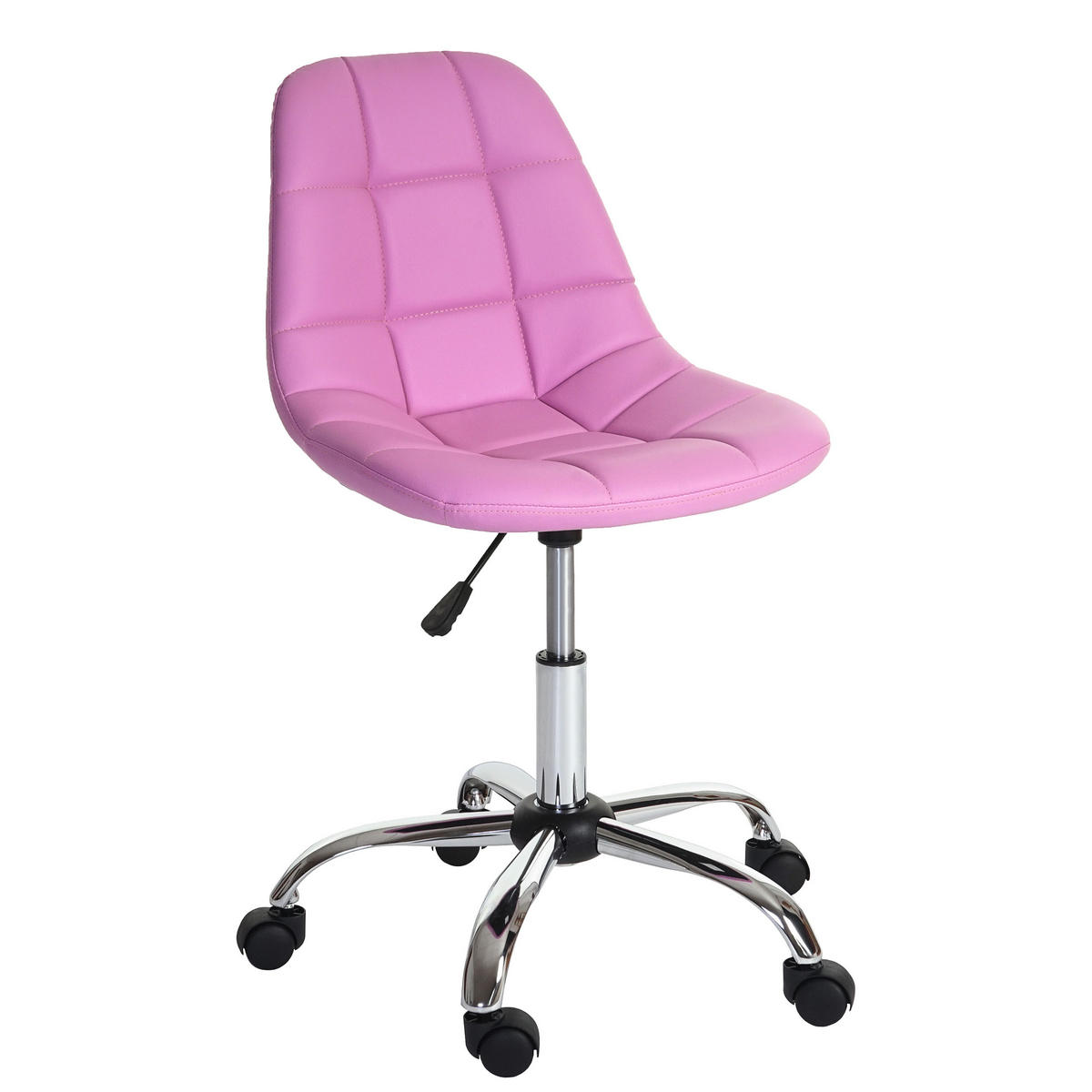 DREHSTUHL 92x62x54cm Sitzhöhe 48cm Schalensitz Kunstleder Rosa - Pink, Kunststoff (62/92/54cm) - CHEFGASTRO