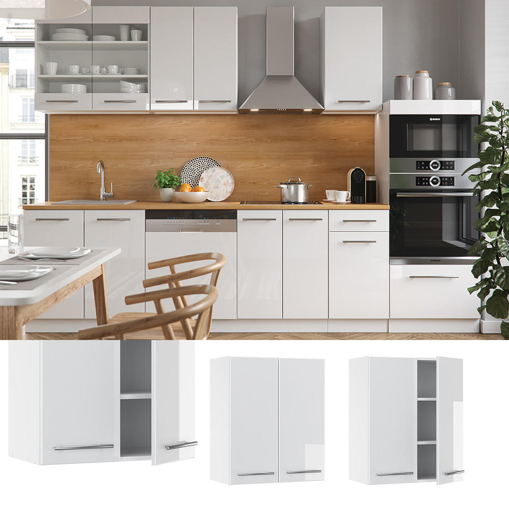 HÄNGESCHRANK Fame-Line Weiß Hochglanz 60 cm - Weiß Hochglanz/Weiß, Holzwerkstoff (60/72/34.1cm) - Vicco