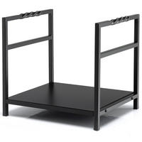 KAMINHOLZREGAL Schwarz - Schwarz, Metall (34/36/40cm) - COSTWAY
