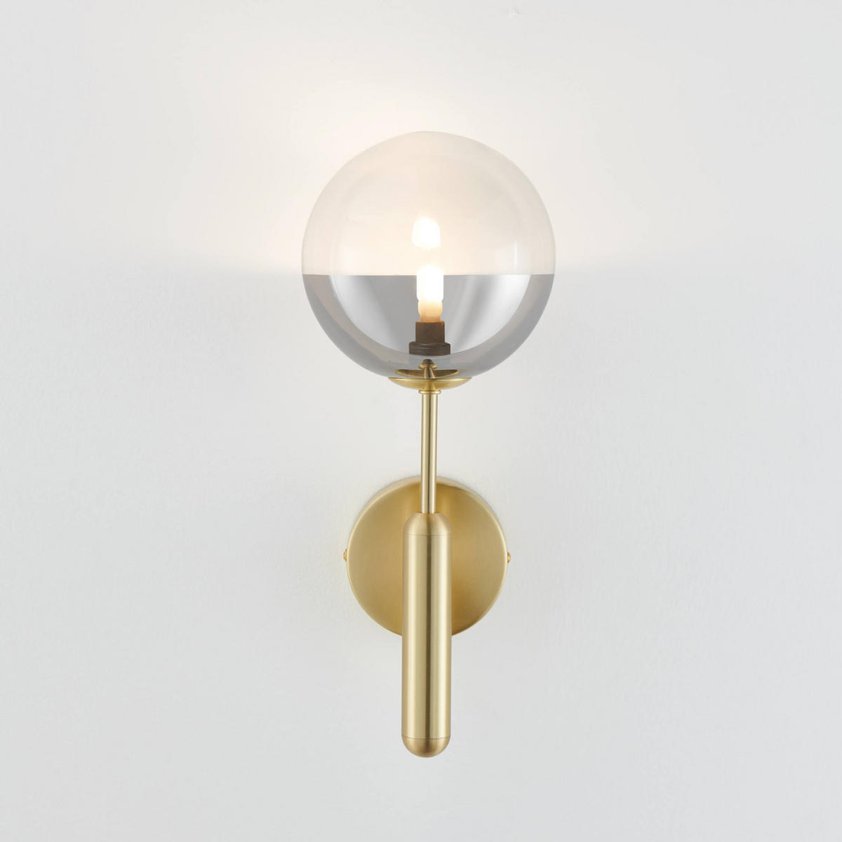 WANDLEUCHTE Armela, Gold / Messing, 33cm - Goldfarben, Glas (15/33/20cm) - KOSILUM