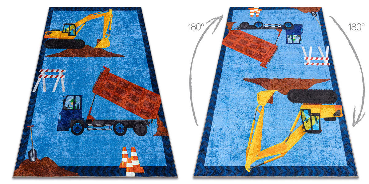 TEPPICH Junior 120/170 cm - Blau, Textil (120/170cm) - rugsX