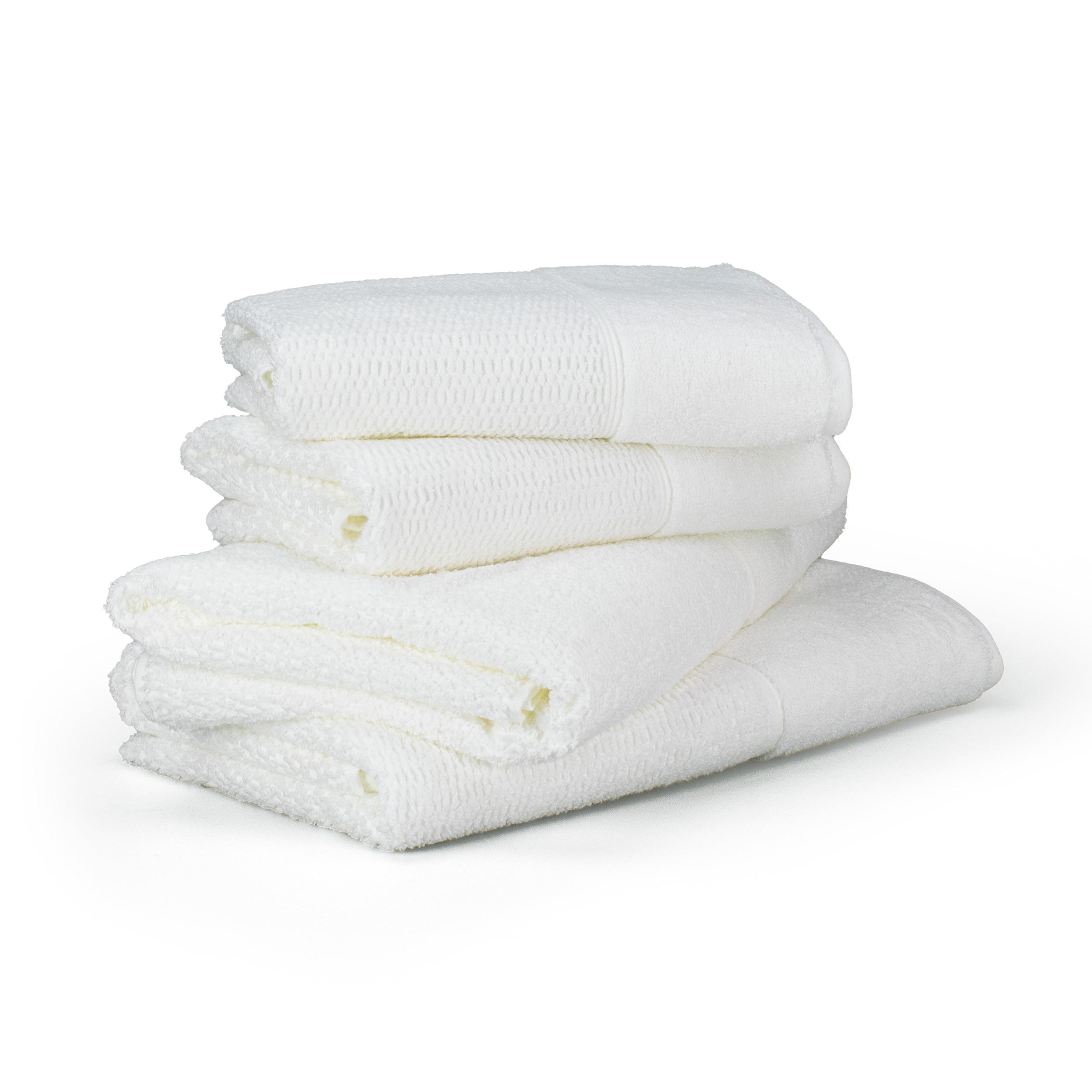 HANDTUCHSET PEARL 4-TLG - Weiß, Textil (67/140cm) - Möve for Frottana