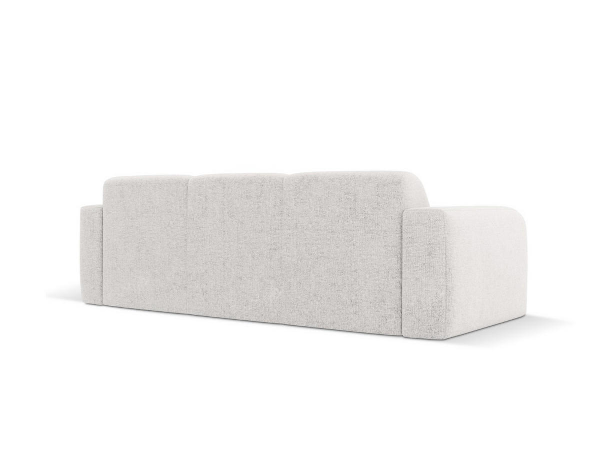 SOFA Molino aus Chenille-Stoff hellgrau 3 Sitzplätze - Hellgrau, Textil (95/72/235cm) - Micadoni