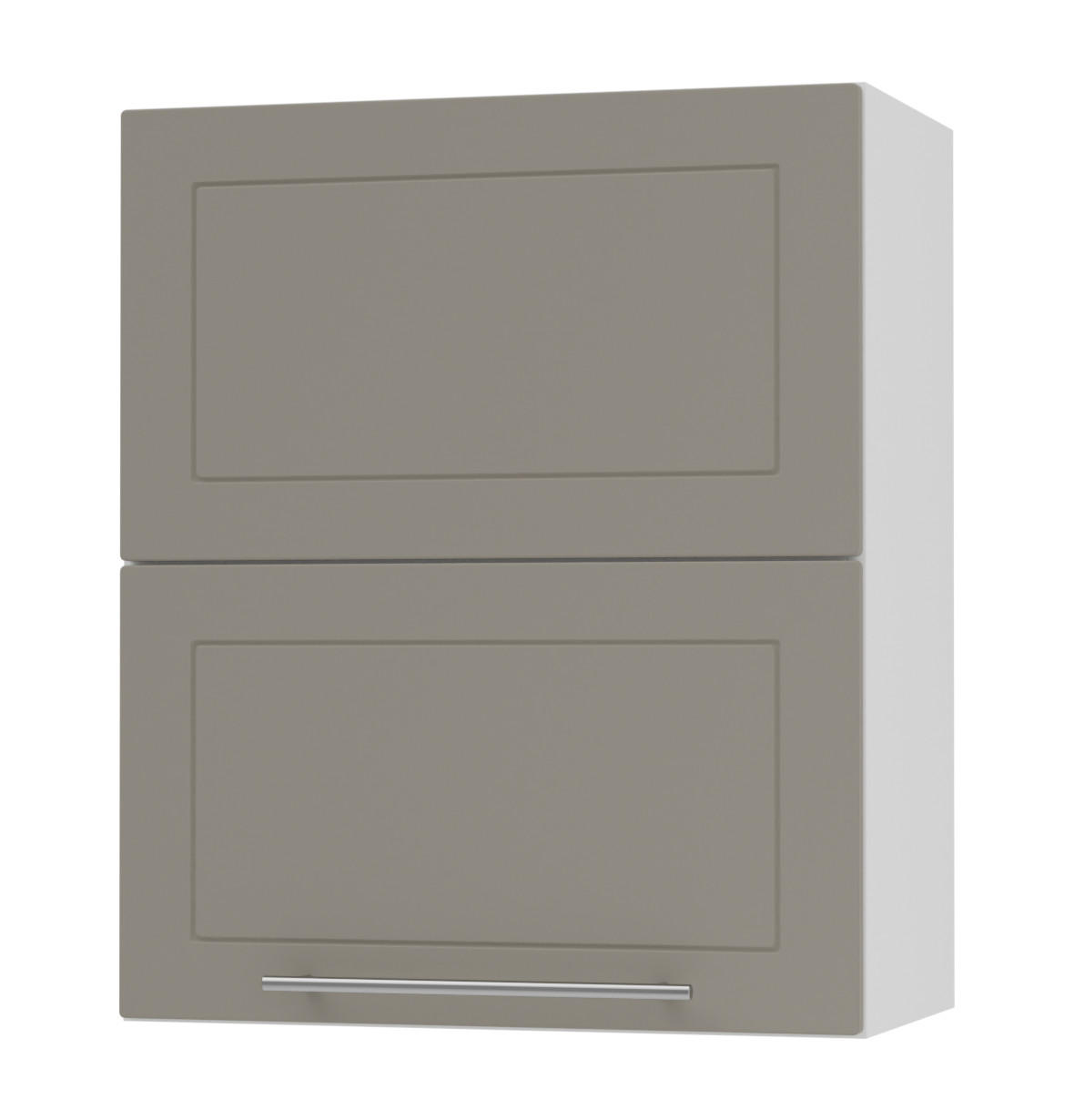 KÜCHENHÄNGESCHRANK Kvantum W8B/60 Beige Matt / Weiß Matt 60 / 32,5 / 72cm - Beige/Weiß, Holz/Holzwerkstoff (60/72/32.5cm) - Feldmann-Wohnen