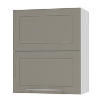KÜCHENHÄNGESCHRANK Kvantum W8B/60 Beige Matt / Weiß Matt 60 / 32,5 / 72cm - Beige/Weiß, Holz/Holzwerkstoff (60/72/32.5cm) - Feldmann-Wohnen