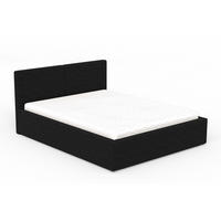 POLSTERBETT VENA 140/200 in Cord Schwarz - Schwarz, Holzwerkstoff/Textil (140/200cm) - Deine Möbel 24