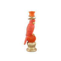KERZENHALTER Keyaan Orange 9/8.5/28cm - Orange, Kunststoff (8.5/28/9cm) - PTMD Collection