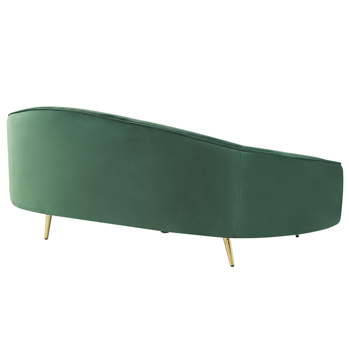 3-SITZER-SOFA Samtstoff Smaragdgrün Savar - Hellgrün, Textil (183/69/84cm) - Beliani