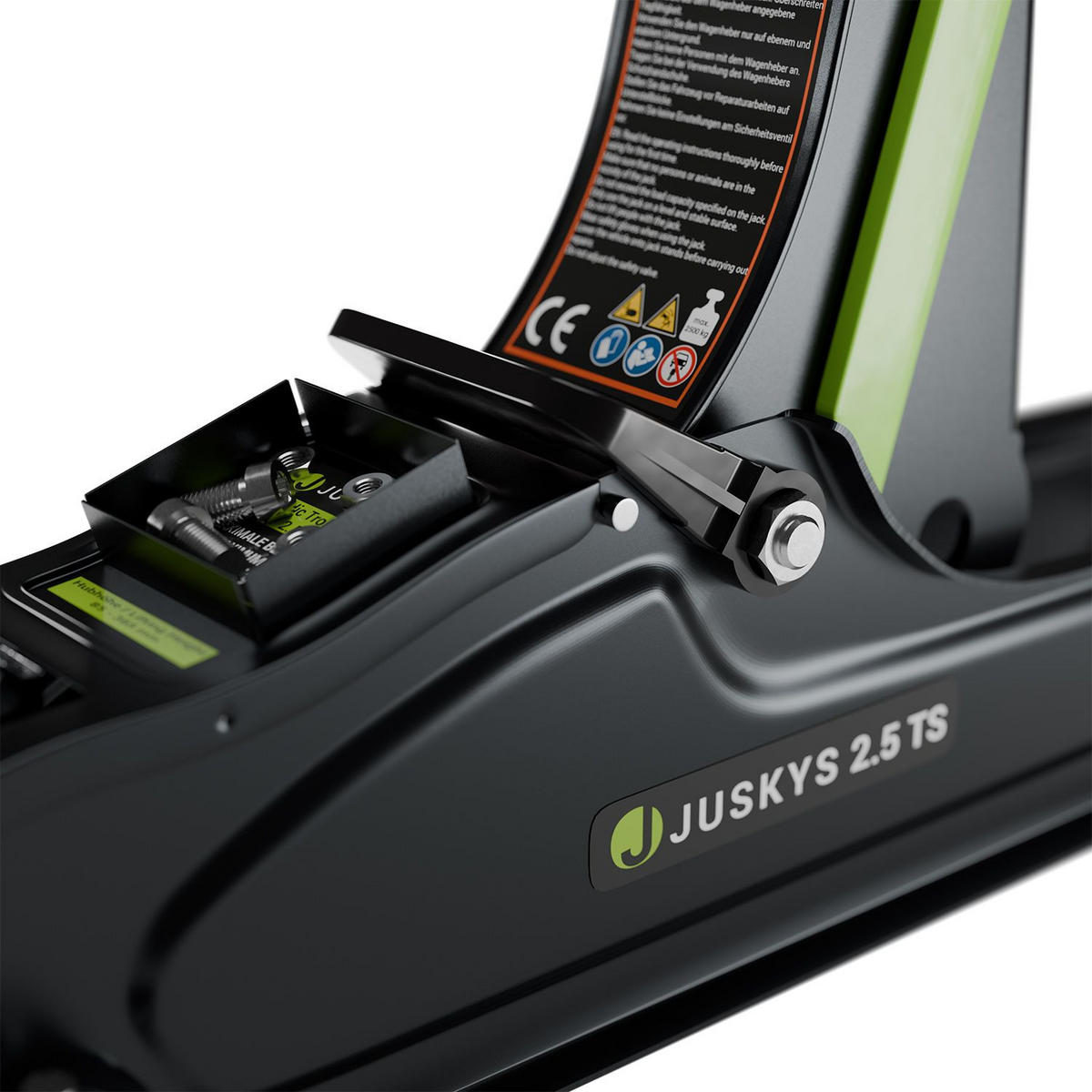 WAGENHEBER 2,5t schwarz - Schwarz, Metall (53/20/13cm) - Juskys