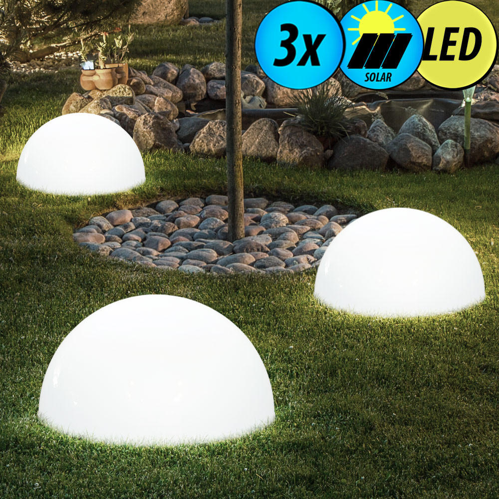 LED AUSSENLEUCHTE Halbkugel Weiß - Weiß, Kunststoff (20/20/10cm)