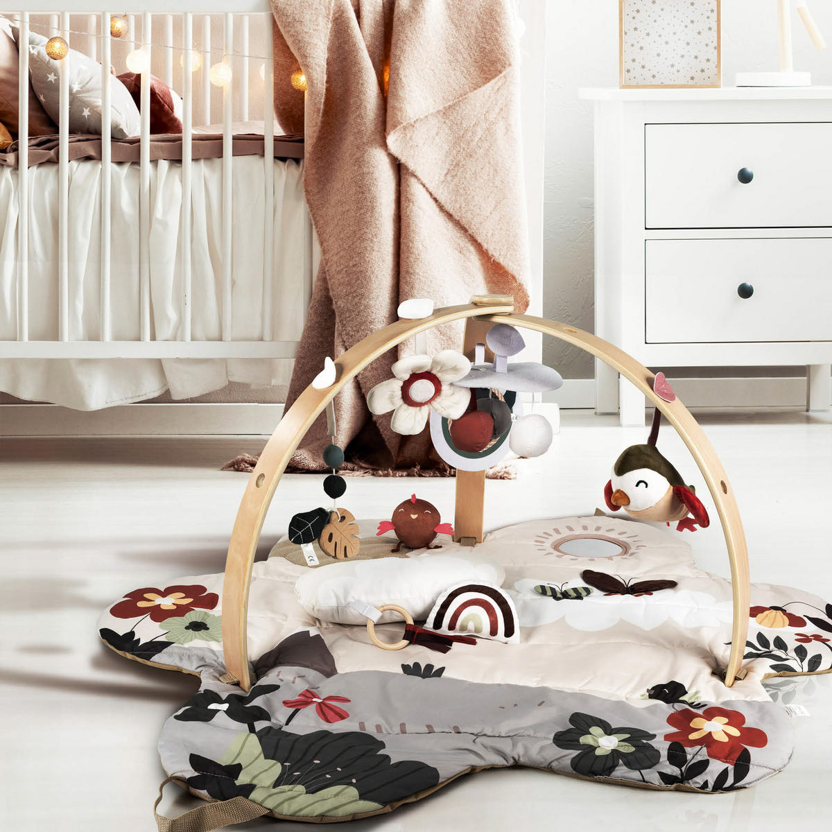 SPIELBOGEN Bianca Flower - Multicolor, Holz (57/90cm) - BabyGo