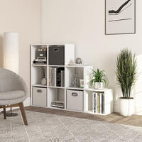 TREPPENREGAL Weiß 142.4 x 107.8 cm - Weiß, Holzwerkstoff (142.4/107.8/29cm) - Vicco