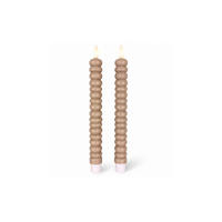 LED-KERZENSET Ø2,2x22 cm, Beige - Beige, Naturmaterialien (2.2/2.2/22cm) - dasmöbelwerk