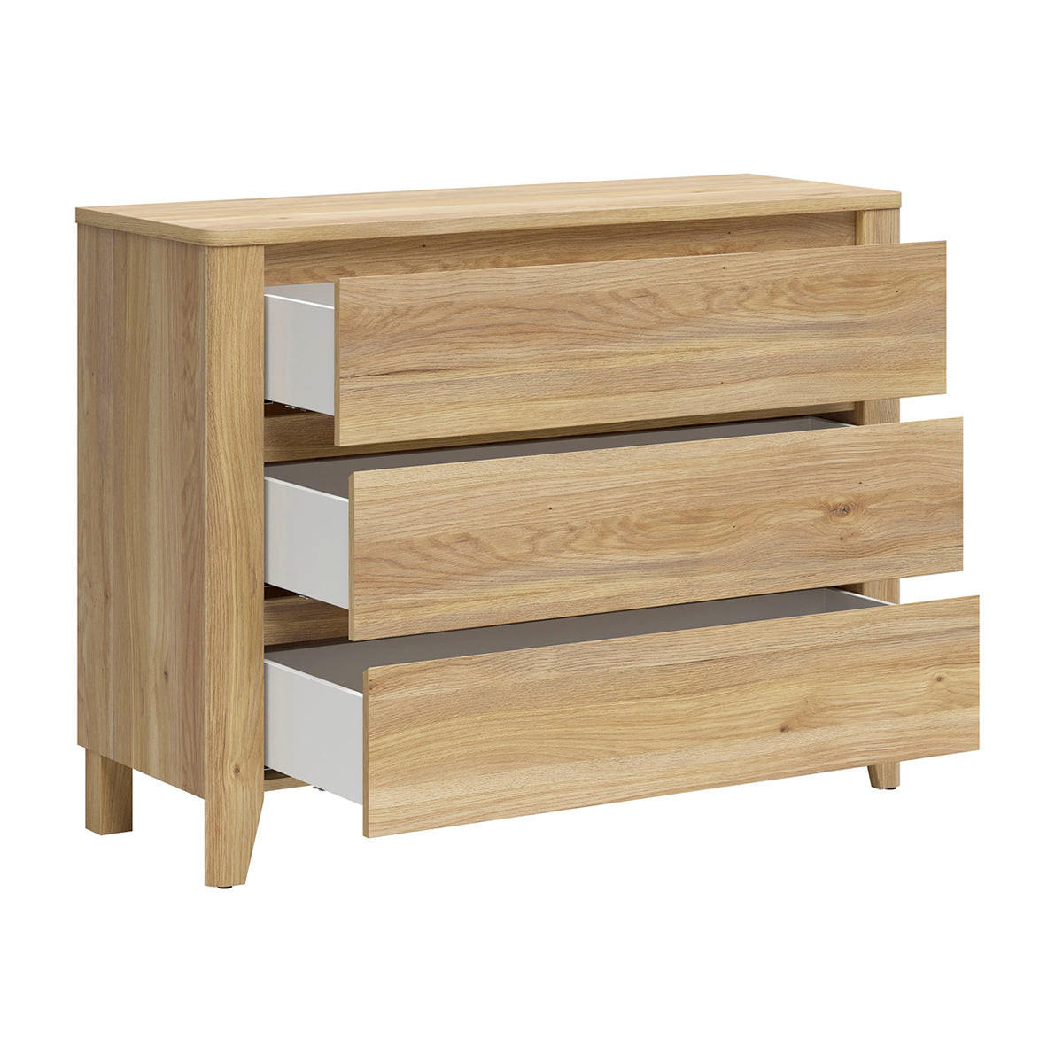 KOMODA Samara Dřevo - hnědá, kompozitní dřevo (116.5/90/42.5cm) - Petits-meubles