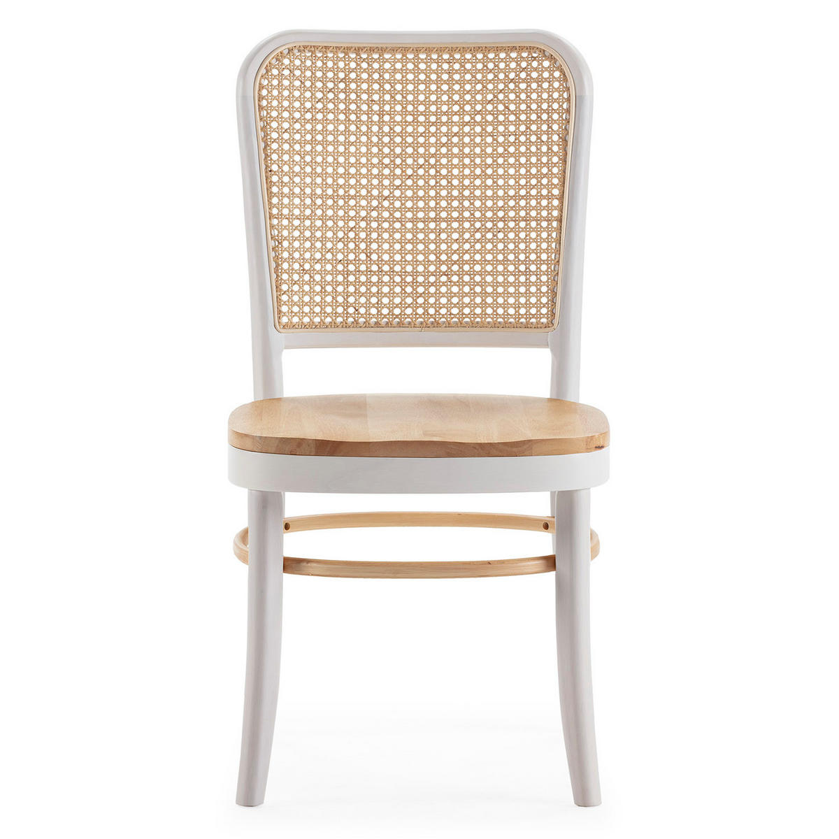 STUHL-SET 2 Vesta weiße/eichen, Massivholz - Honigeiche, Holz (45/88/51cm) - VS Venta-stock