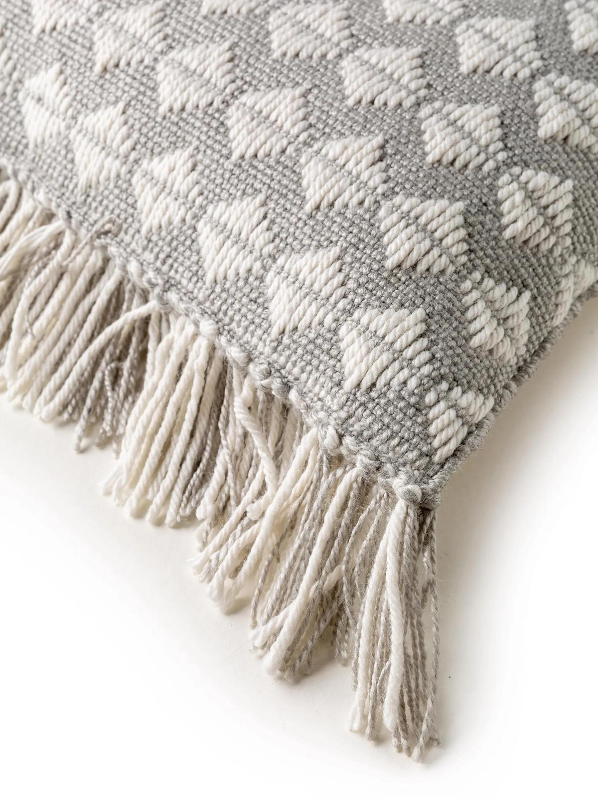 OUTDOORKISSEN Morty Grau 30x50 cm - Grau, Textil (30/50cm) - benuta Pure