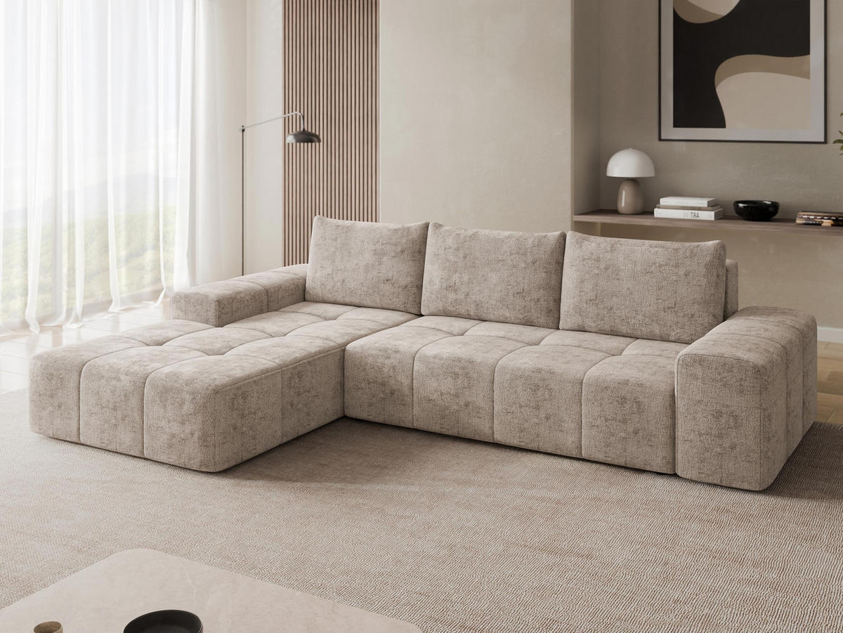 COLTAR Tonseo L, Stanga - cappuccino/negru, material plastic/material textil (275/173cm) - MIRJAN24