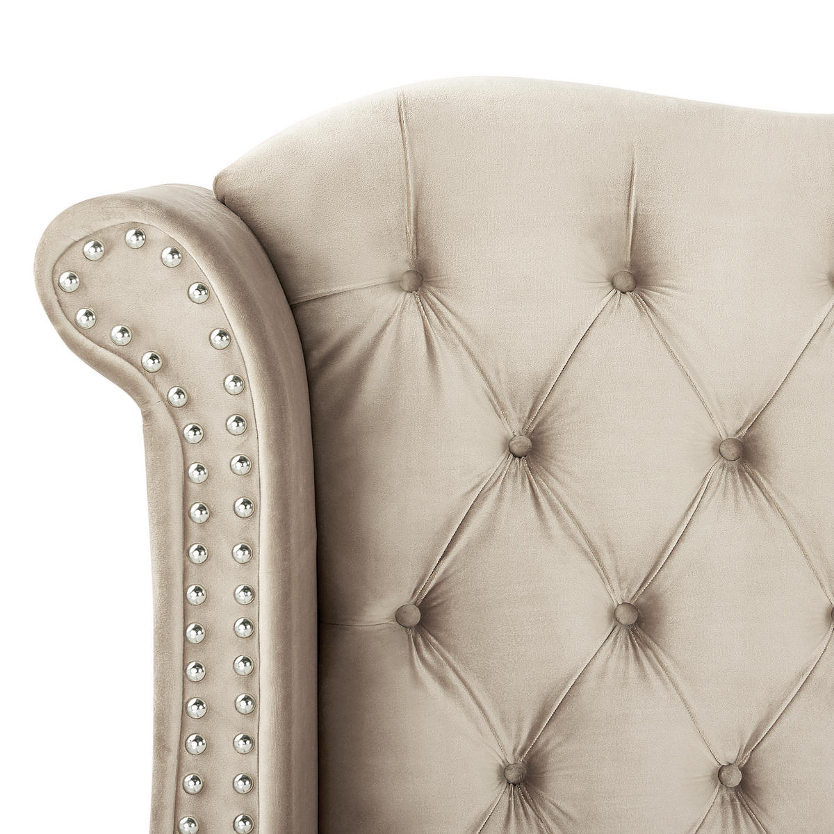 POLSTERBETT 140/200cm Beige Ayette - Beige, Textil (140/200cm) - Beliani