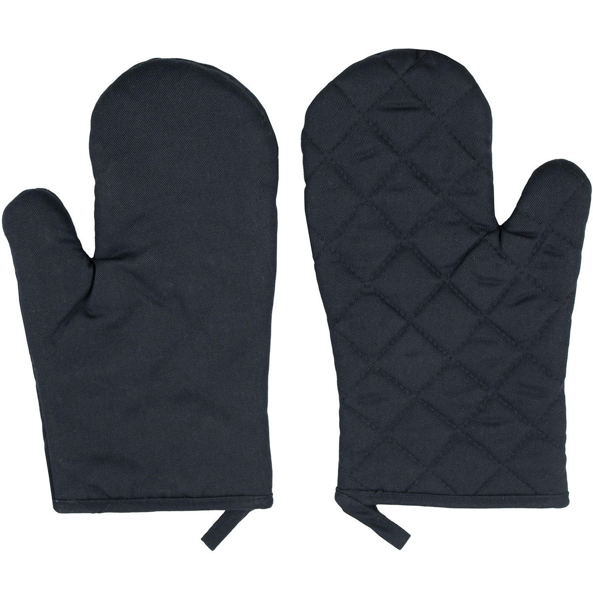 OFENHANDSCHUHE, 18x25 cm, 100% Baumwolle, Schwarz - Anthrazit, Textil (18/25cm) - Zollner