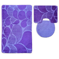BADEMATTE Set 3 tlg LILA - Lila, Textil (60/100cm) - ROLFNERS