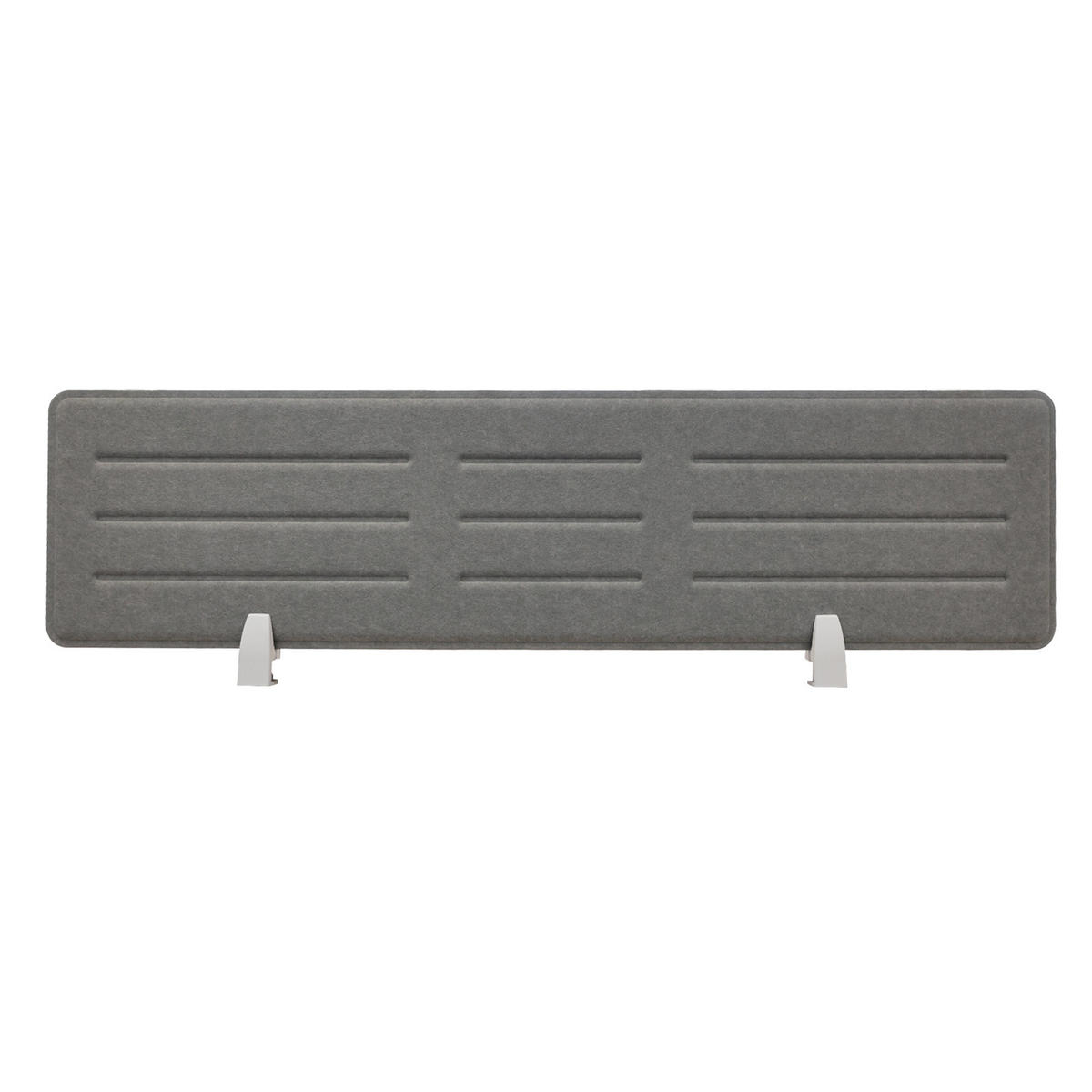 SICHTBLENDE Schreibtisch 138x34 cm Grau - Grau, Textil (1.5/138/34cm) - SVITA